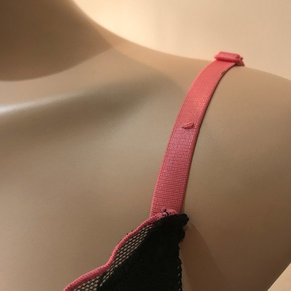 Primark - No Secret - Black / Pink Polka Dot Lingerie - Picture 3 of 10